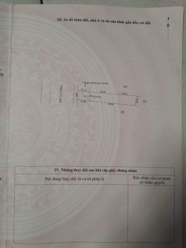 Bán đất xã đc thành tâm giá 7ty5 dt 10×50