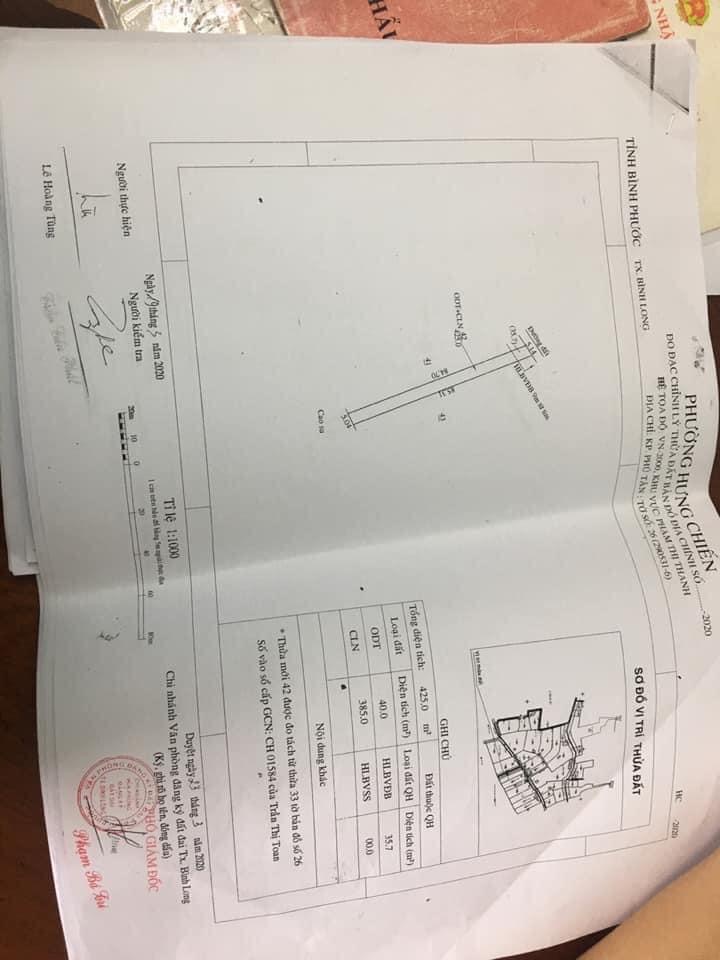 Bán đất phường Hưng Chiến dt 5x85x50tc giá 350tr