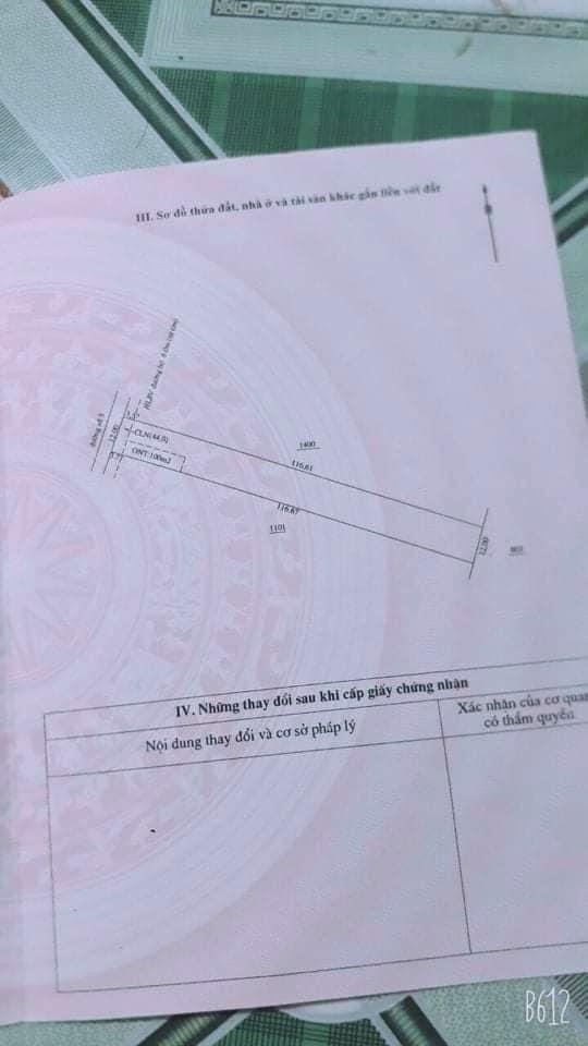 Bán đất ấp 5 Minh Hưng giá 1ty060 dt 12×116