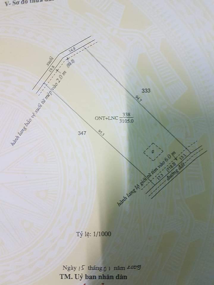 Bán đất ấp 11 Minh Hưng giá 2tỷ 400 dt 30×100