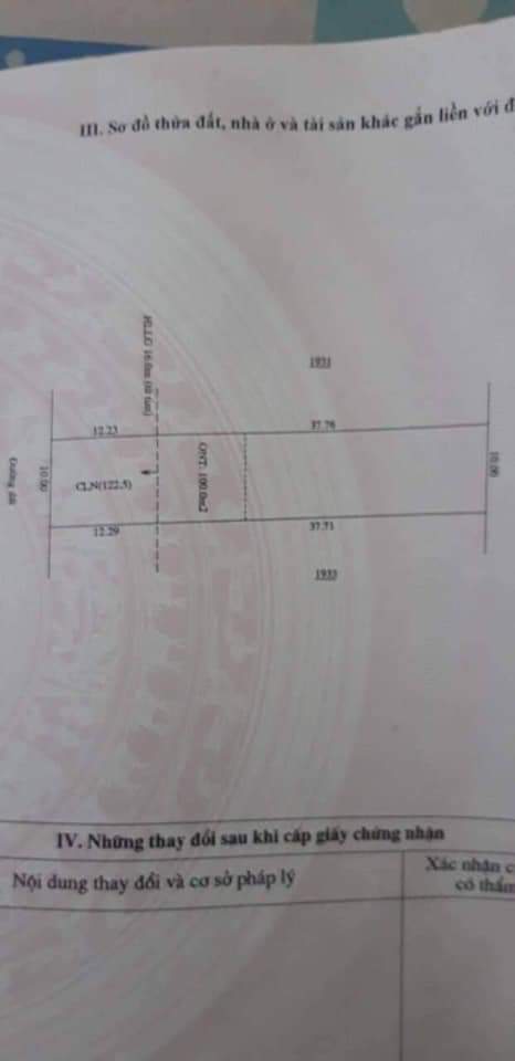 Bán đất gần KCN hàn quốc giá 750tr dt 10×50
