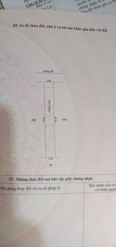 Bán đất ấp 9 xã minh hưng giá 550tr dt 5×40