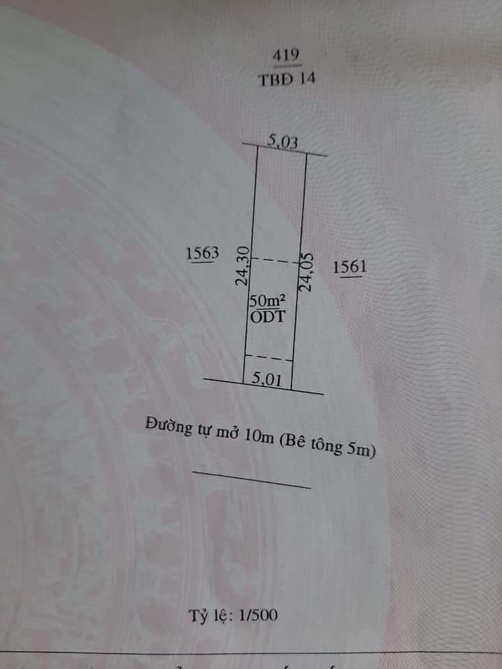 Bán đất phường an lộc giá 385tr dt 5×25×50tc