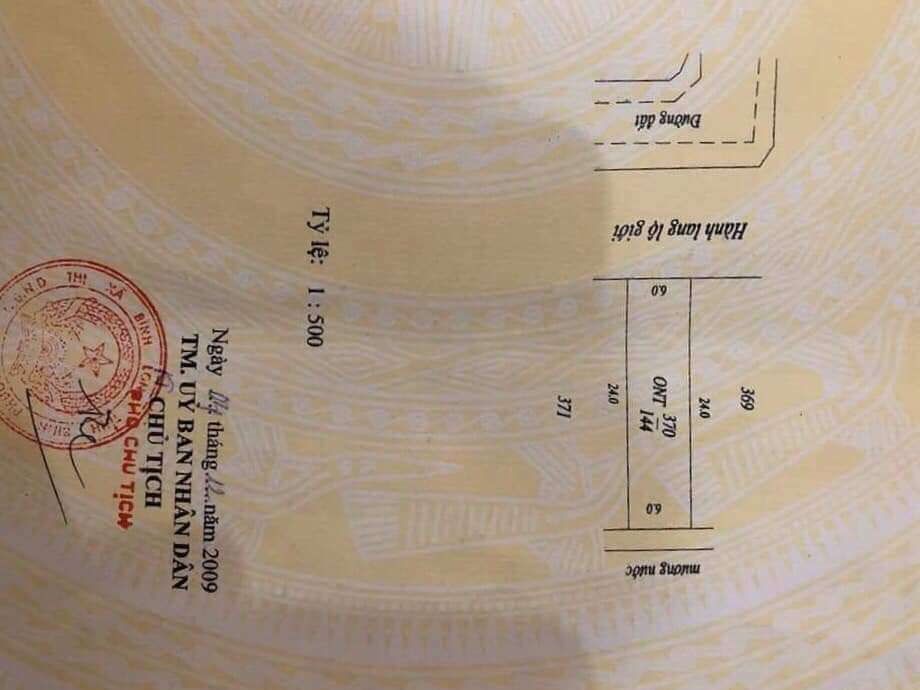 bán đất ấp Thanh Sơn, xã Thanh Phú-BL. dt 6×24. giá 430tr