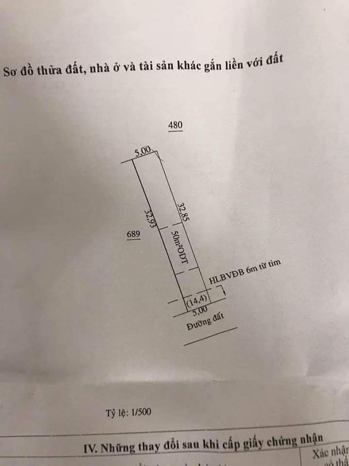 Bán đất khu phố Bình An phường An Lộc-BL giá 435tr dt 5×33
