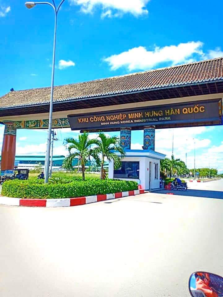 Bán đất kcn minh hưng hàn quốc giá 500tr dt 5×43
