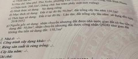 Bán đất khu phố phú xuân phường phú thịnh-BL giá 345tr dt 5×40