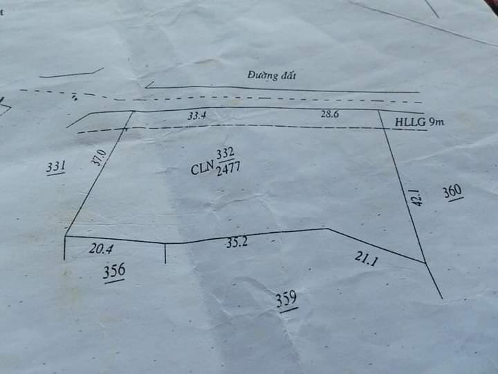 Bán đất minh đức giá 7tỉ dt 7 hec