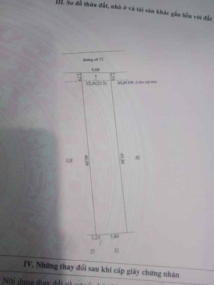 Bán đất ấp 3A minh hưng giaz 2ty300 dt 9×46