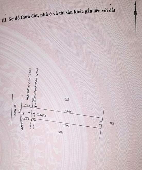 Bán đất khu phố 2, thị trấn chơn thành- chơn thành. Dt 5×33. Giá 570tr