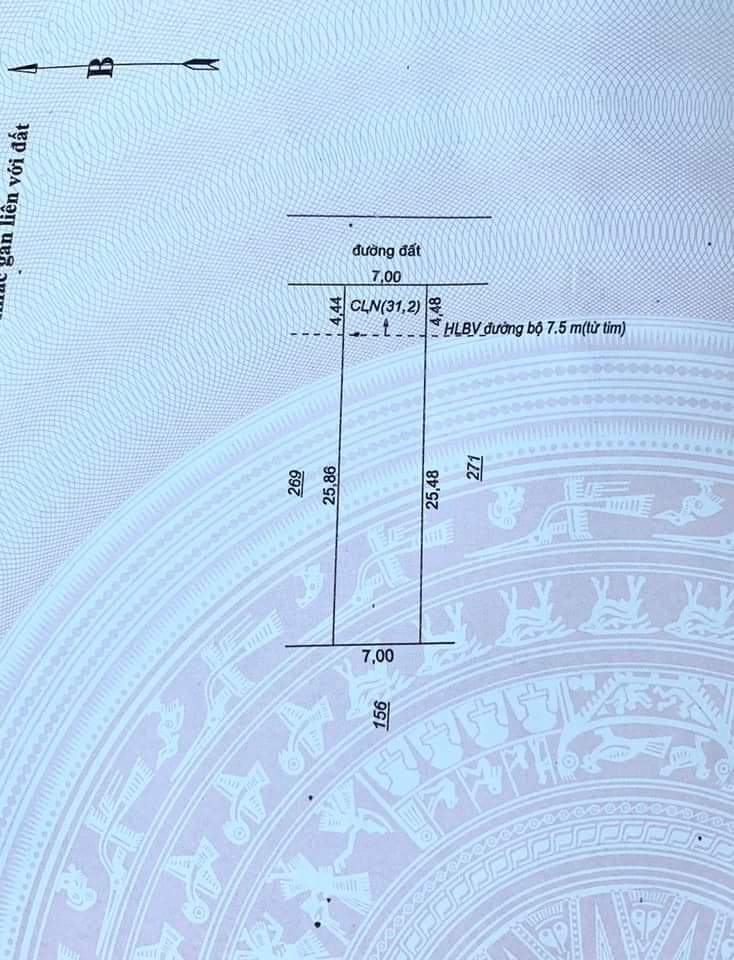 bán đất ấp 4, xã Minh hưng, chơn thành. dt 7×26. giá 720tr