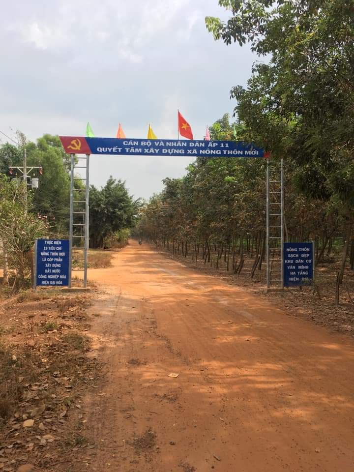 bán đất ấp 11, xã Minh hưng, chơn thành. dt 8×135. giá 2tỷ 500tr