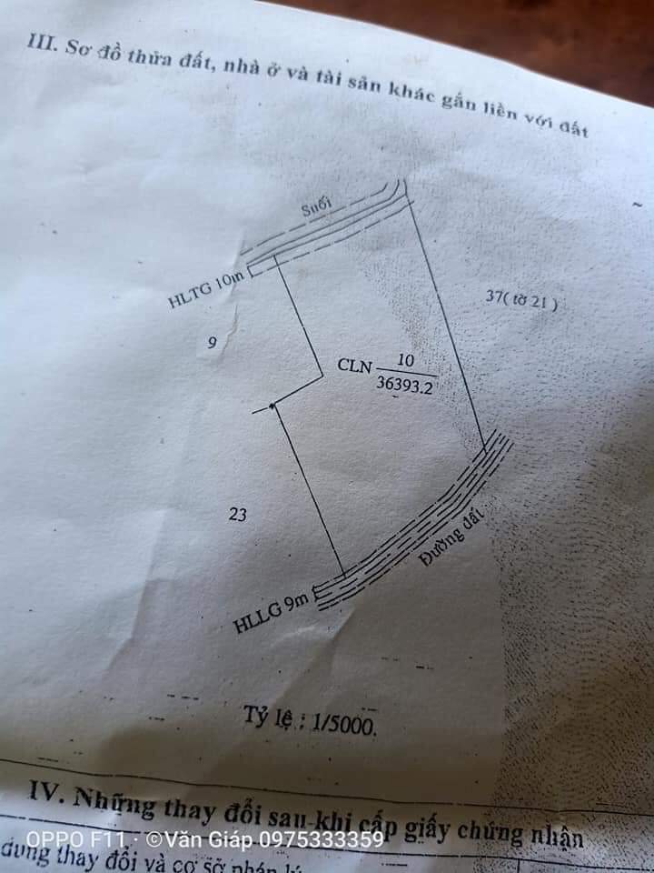 bán 3,6ha đất có nhà sẵn  ấp quản lợi B, xã Tân lợi- HQ. dt 10×32. giá4 tỷ