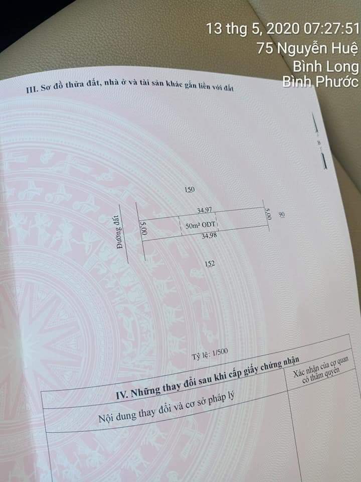 bán đất ấp Bình Ninh 1, Phường Chiến-BL. dt 5×35. giá 380tr