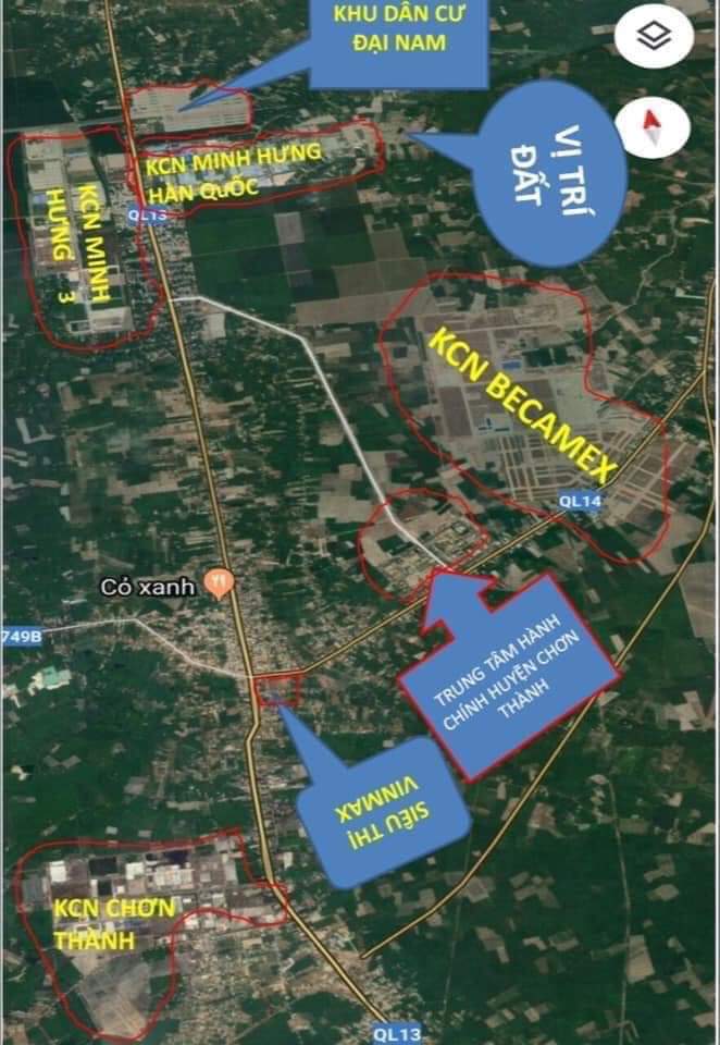Bán đâtz kcn minh hưng hàn quốc giá 690tr  dt 20×50