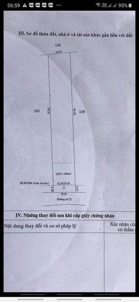 Bán đất xã minh hưng chơn thành giá 1ty600tr dt 10×59