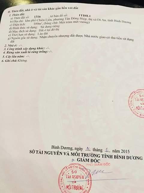 Bán nhà phường Tân Đông Hiệp thị xã Dĩ An -BD giá 2t400tr dt 5×20