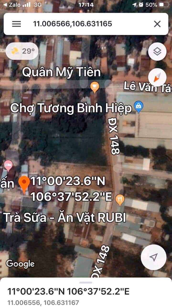 Bán đất tương bình hiệp tdm giá 1tỷ350tr dt 4×36