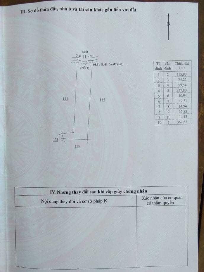 Bán đất cao su thôn 4 Bù Đăng dt 2,65ha giá 1ti4