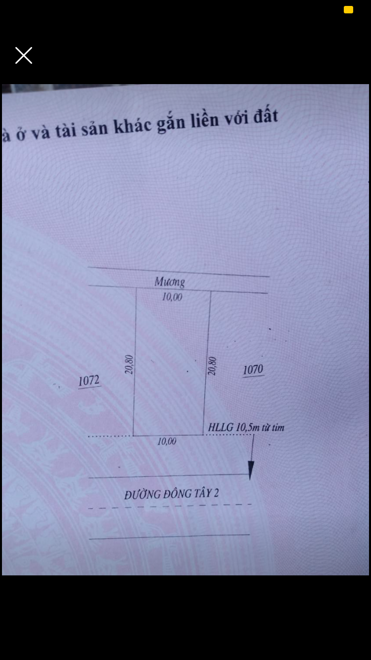 Cần bán lô đất kp1 TT Tân Khai dt 10x20xfull tc giá 1ti450tr