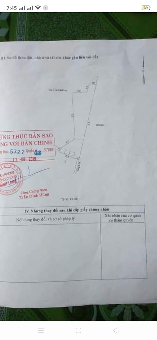 Bán đất có sẵn nhà và 100tc đồng nơ giá 450tr