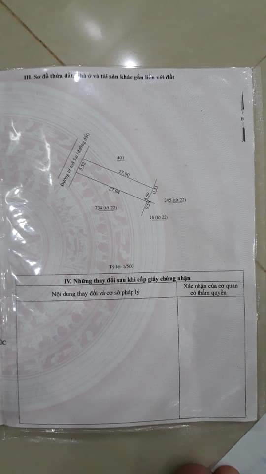 Bán đất phường An Lộc-BL giá 580tr dt 5,5×27