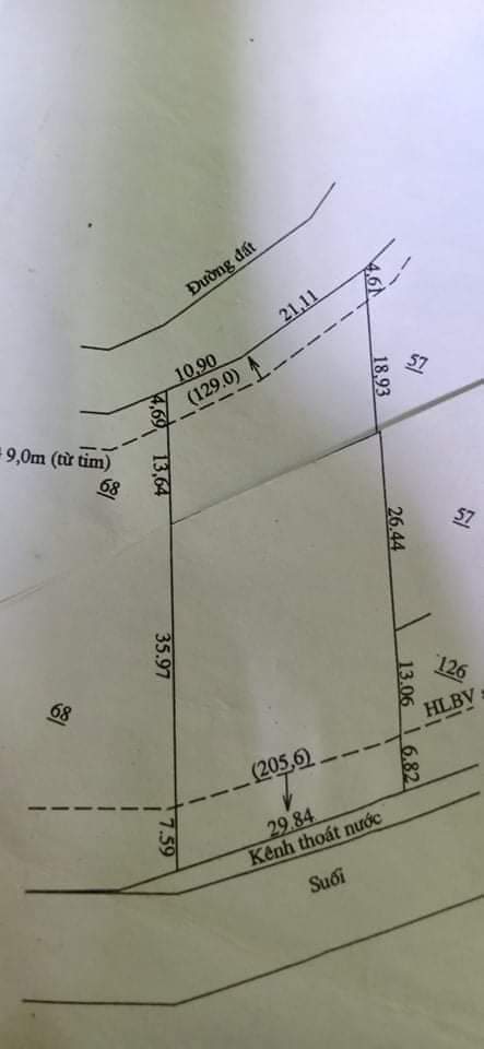 Bán đất ấp 4 xã Minh Hưng giá 2ty200 dt 32×48 600tc