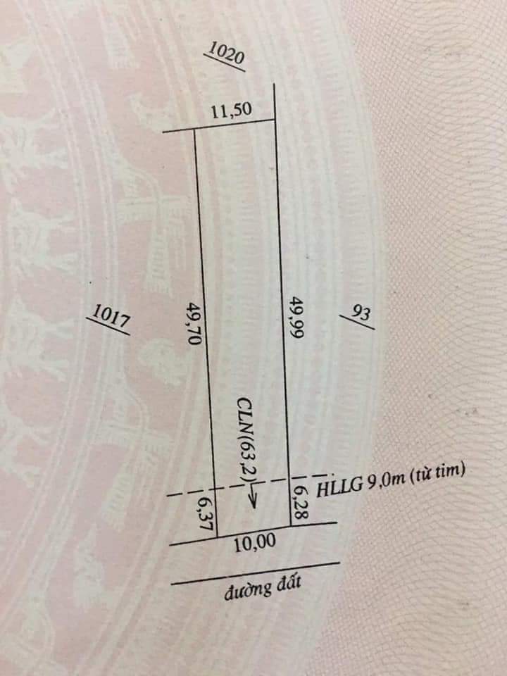 Bán đất  ấp 9 minh hưng giá 1tỷ100tr dt 10×49×100tc