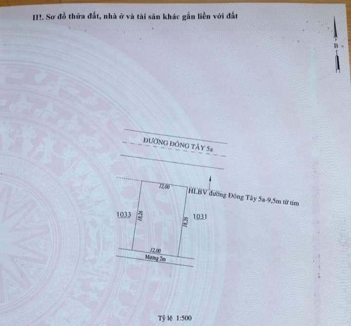 Bán lô tthc hớn quẢn 10*20 full tc giá 1,3 ti đường đông tây 5a