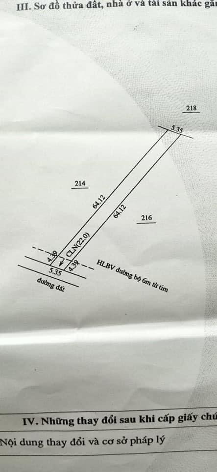Bán đất minh hưng dt 5x68tc giá 550tr