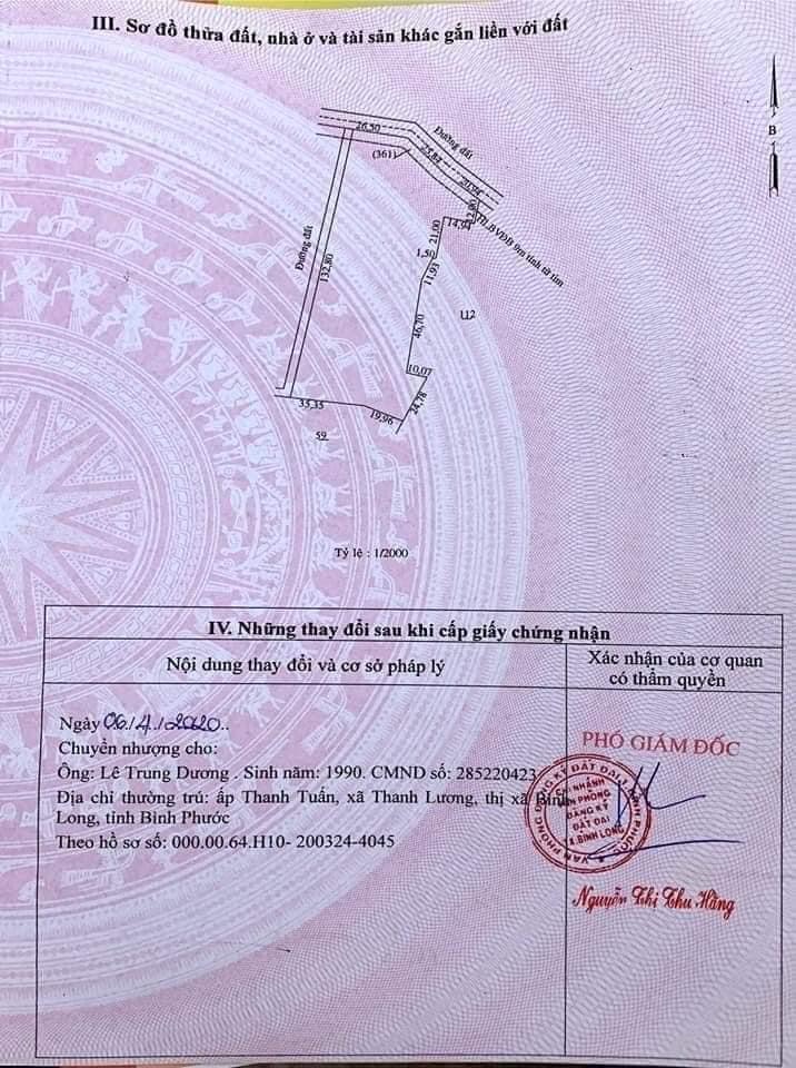 Bán đất p. an lộc bình long 7,1×2 giá 1ty100
