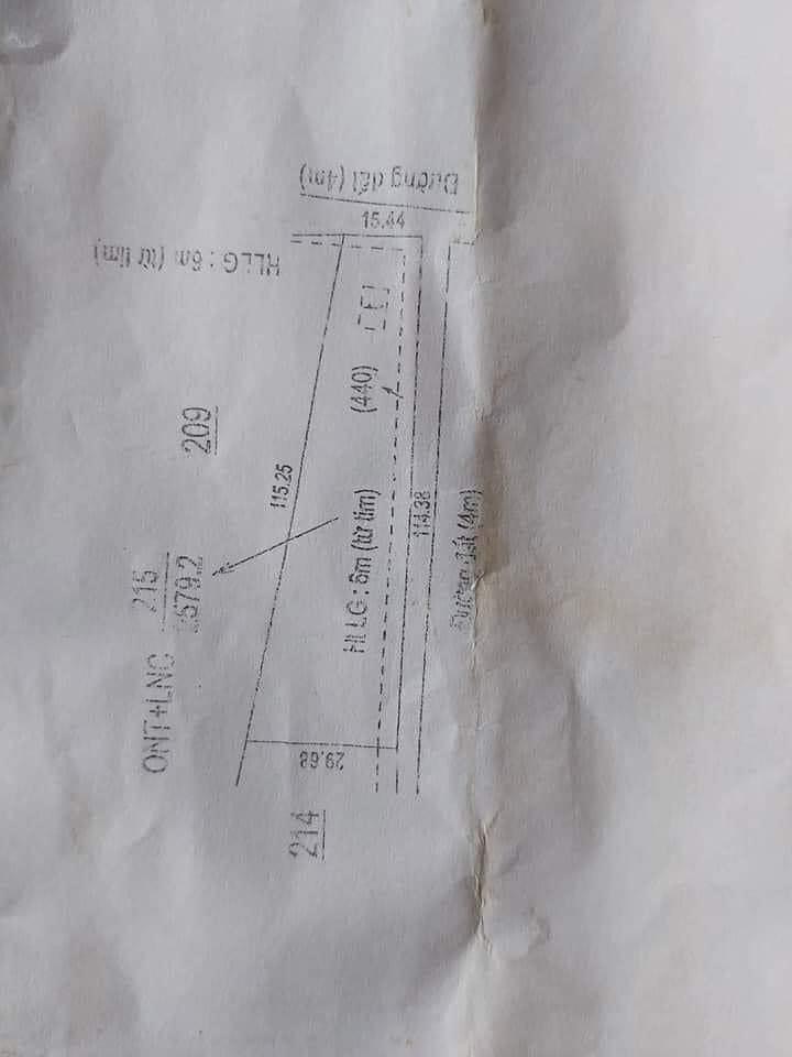 2 xào 7 đất 2 mt, nở hậu 100tc có nhà sẵn giâ 410tr Thiện hưng bù đốp