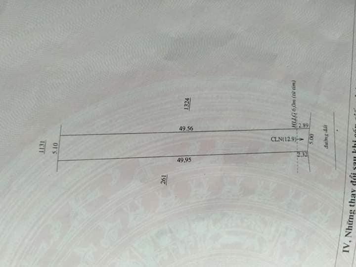 Bán đất Minh Hưng giá 800tr dt 5x50x100tc
