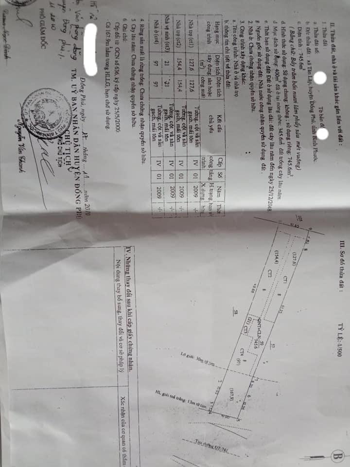 Bán nhà mt dt741 có sẵn 20 phòng trọ gần kcn giá 5,2 ti