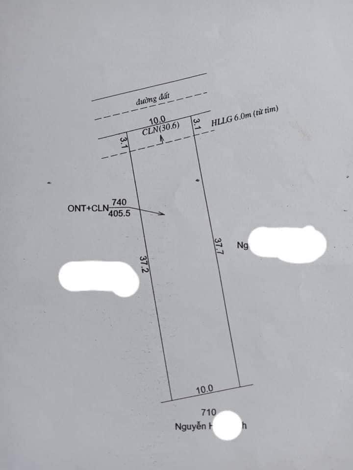 Bán đất tổ 10 ấp 2 xã minh hưng. 10x37x100tc. Giá 1tỉ200