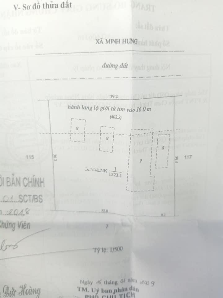 Mặt đường cao bá quá thuộc ấp 3 chon thành..