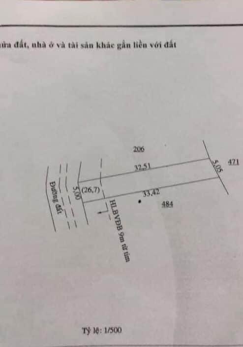 Bán đất thuộc Thanh Phú dt 5x33x100tc giá 295tr