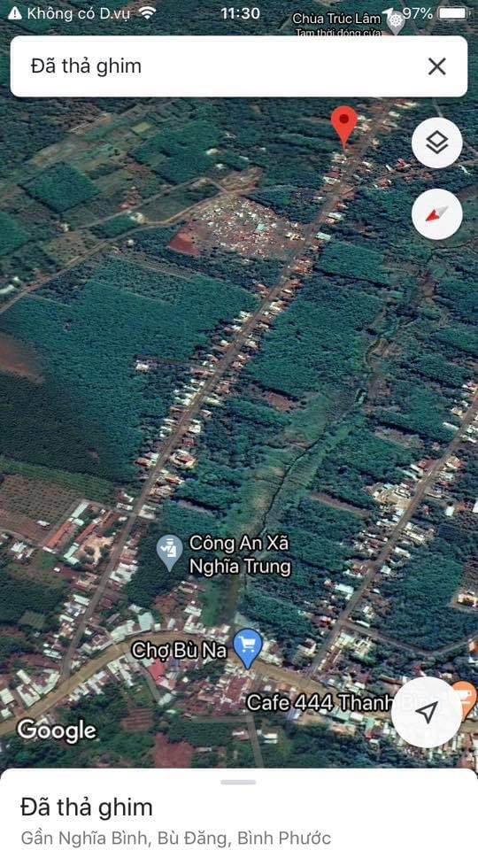 Đất cách chợ Bù Na 1km. Ngang 6×141 100m thổ cư