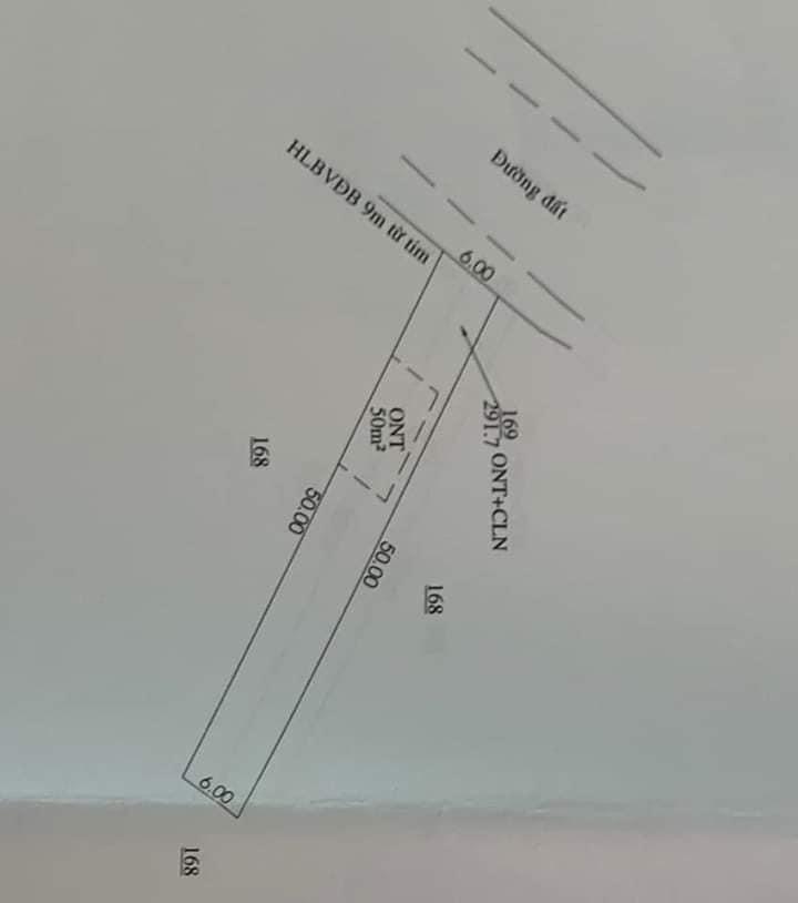 Bán đất Thanh Phú giá 390tr dt 6x50x50tc