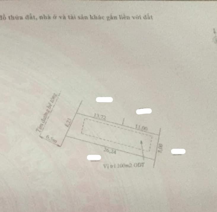 Tiến Thành 8x26x100tc mặt tiền nhựa13m, giá bể nát 420tr