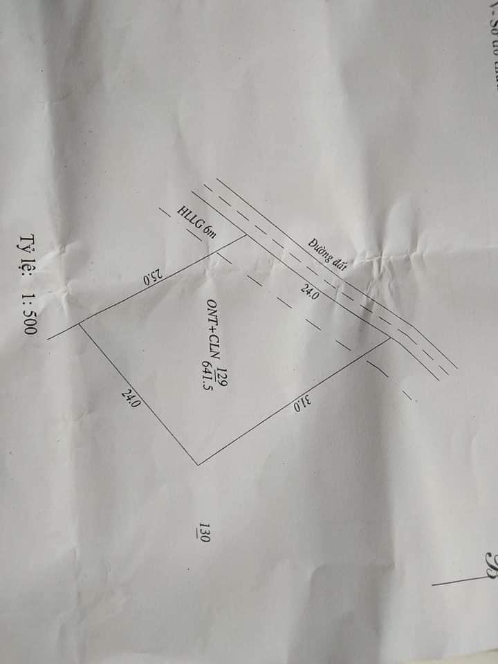 Bán đất Thanh Bình giá 1ty1 dt 24×25