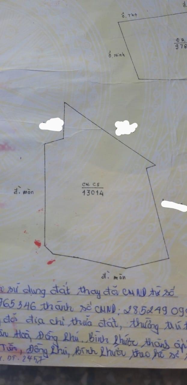 Bán lô đất Tân Tiến dt 1,3ha giá 1ti960