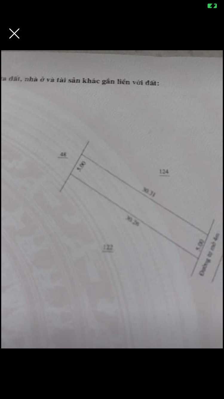 Bán đất thuộc TT Tân Phú dt 5x30x50tc giá 495tr