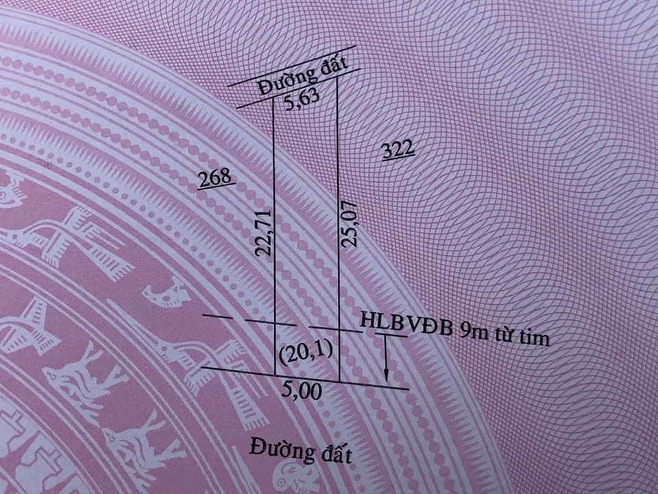 Bán đất Phú thịnh giá 390tr dt 5x25x50tc