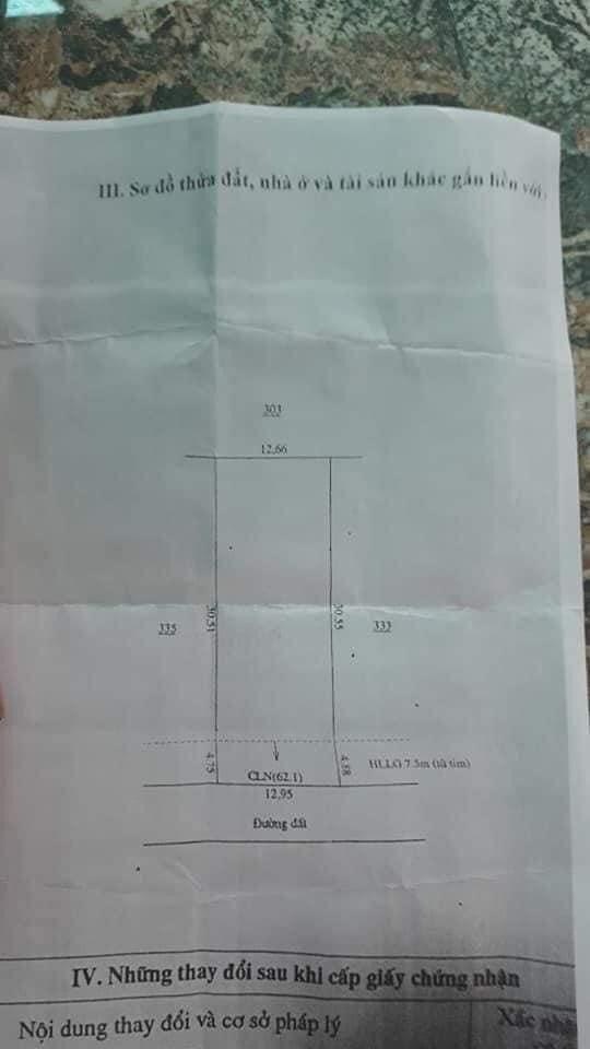 Bán đất ấp 2 Minh Hưng giá 150tr/m dt 12x30x100tc