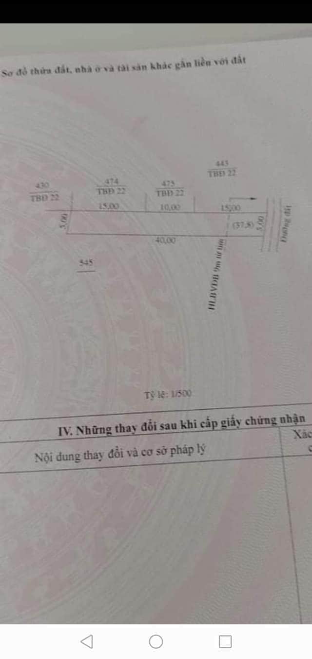 Bán đất thanh phú bình long giá  350tr dt 5×40×100tc
