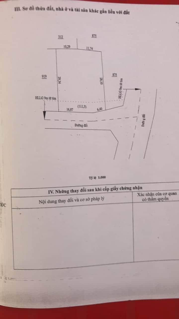 Bán đất hẻm hoàng thi thị trấn tân khai giá 110tr/m dt 23×29×100tc