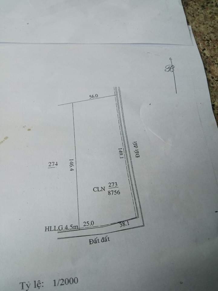 Bán đất  thanh an hớn quản giá 1tỷ6 dt 56×146