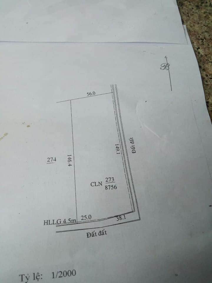 Bán đất thanh an hớn quản giá 1tỷ6 dt 56×149