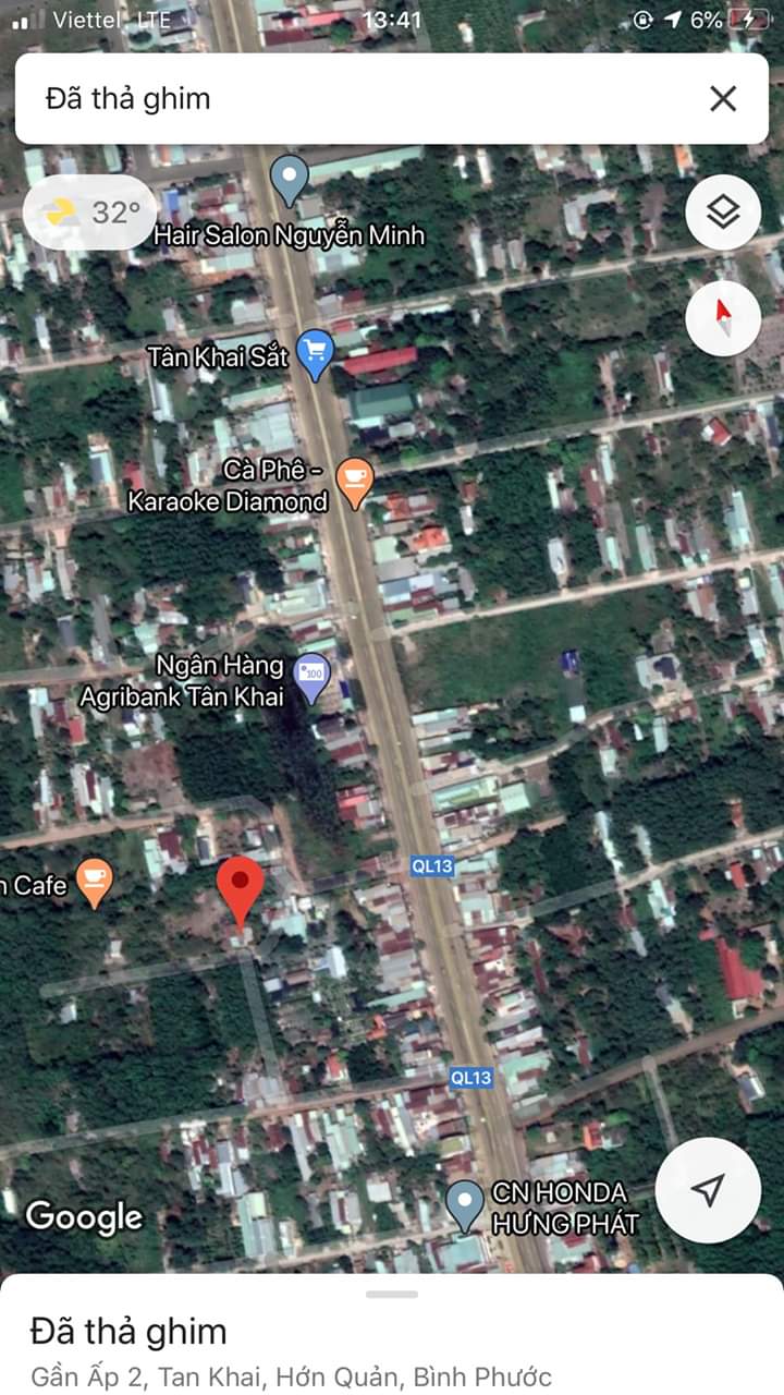 Cách ql 200m mặt đg bê tông tt tân khai